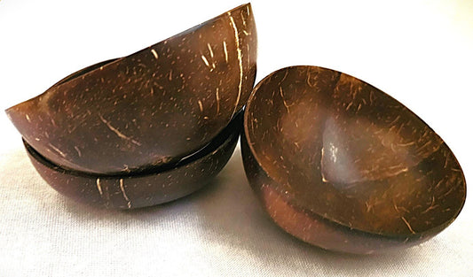 Handmade Coconut Shell Serving Bowls| Artisan-Made | Eco-Friendly Tableware