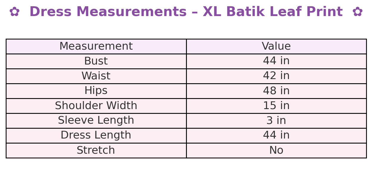 Handmade Batik Dress XL – Yellow Black Leaf Print – Sri Lanka Ethnic Boho Tunic 