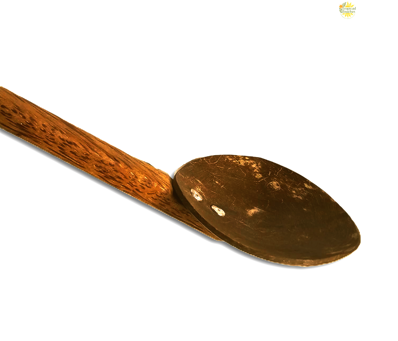 Handmade Coconut Shell Serving Spoons | Eco-Friendly, Teak-Handled
