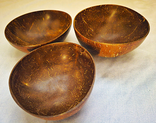 Handmade Coconut Shell Serving Bowls| Artisan-Made | Eco-Friendly Tableware